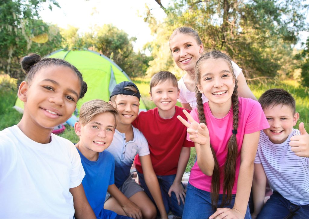 enfants en séjour collectif de plein air